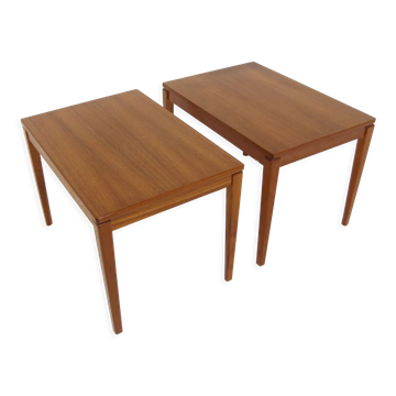 Set of 2 teak bedside tables, Sweden, 1960