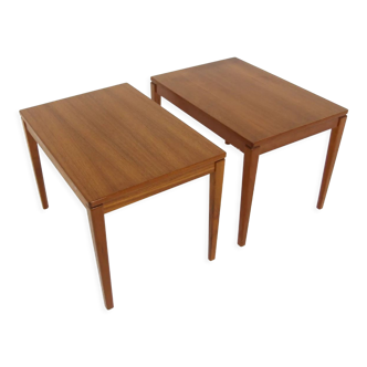 Set of 2 teak bedside tables, Sweden, 1960