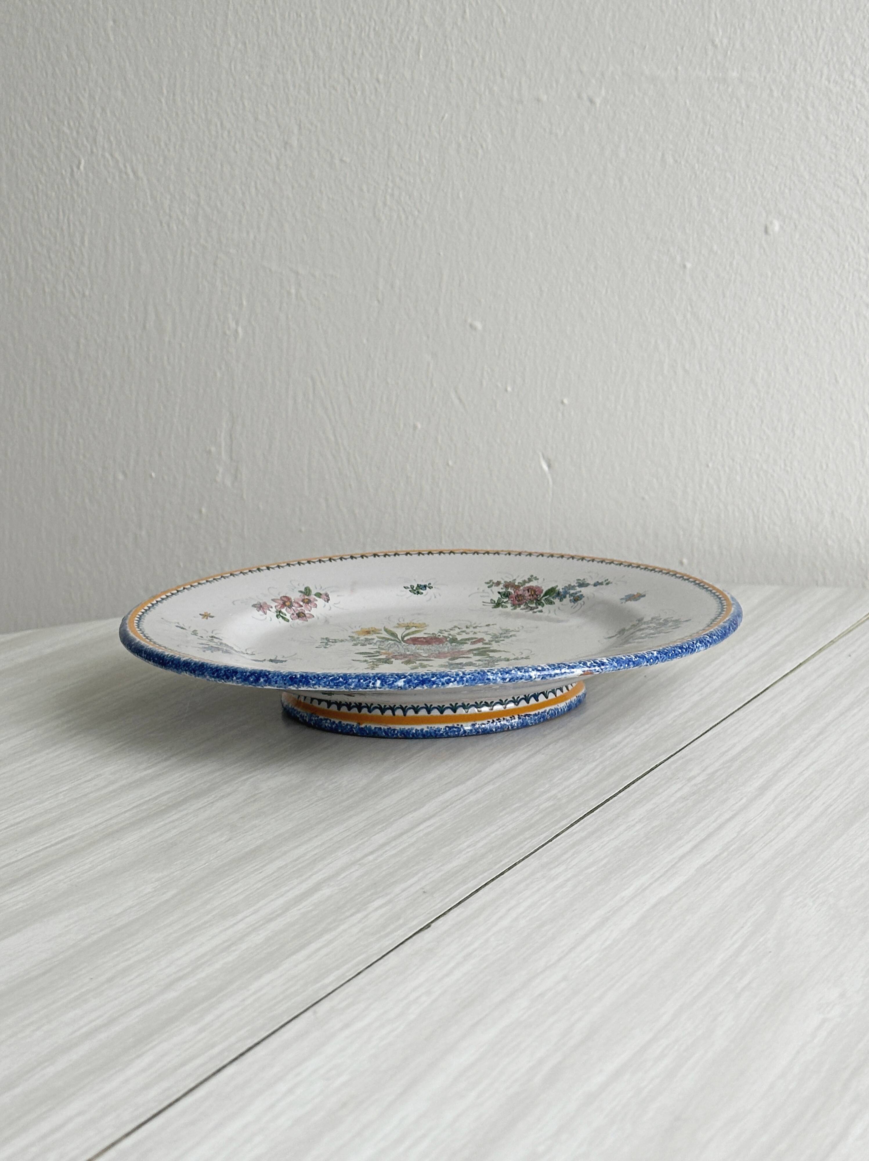 Old ceramic plate