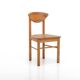 Suite de 6 chaises à repas vintage en pin