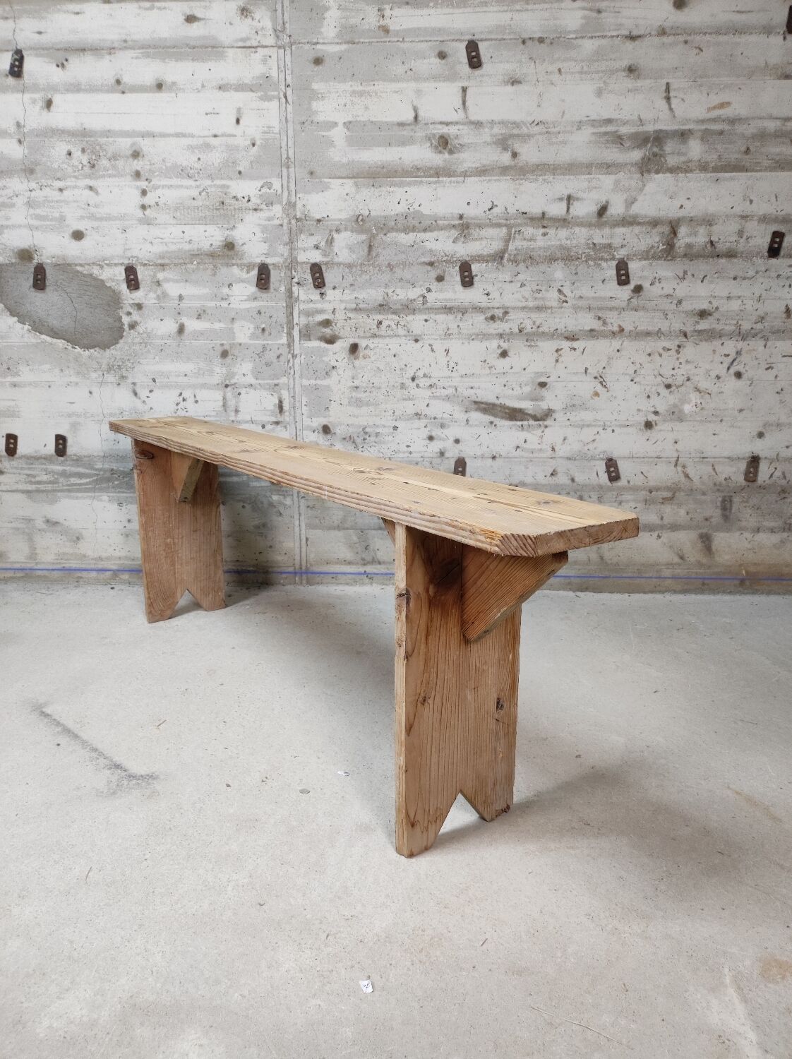 Fir farmhouse bench