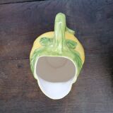 Carafe barbotine en forme de citron