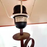 Vintage wrought iron spiral lamp