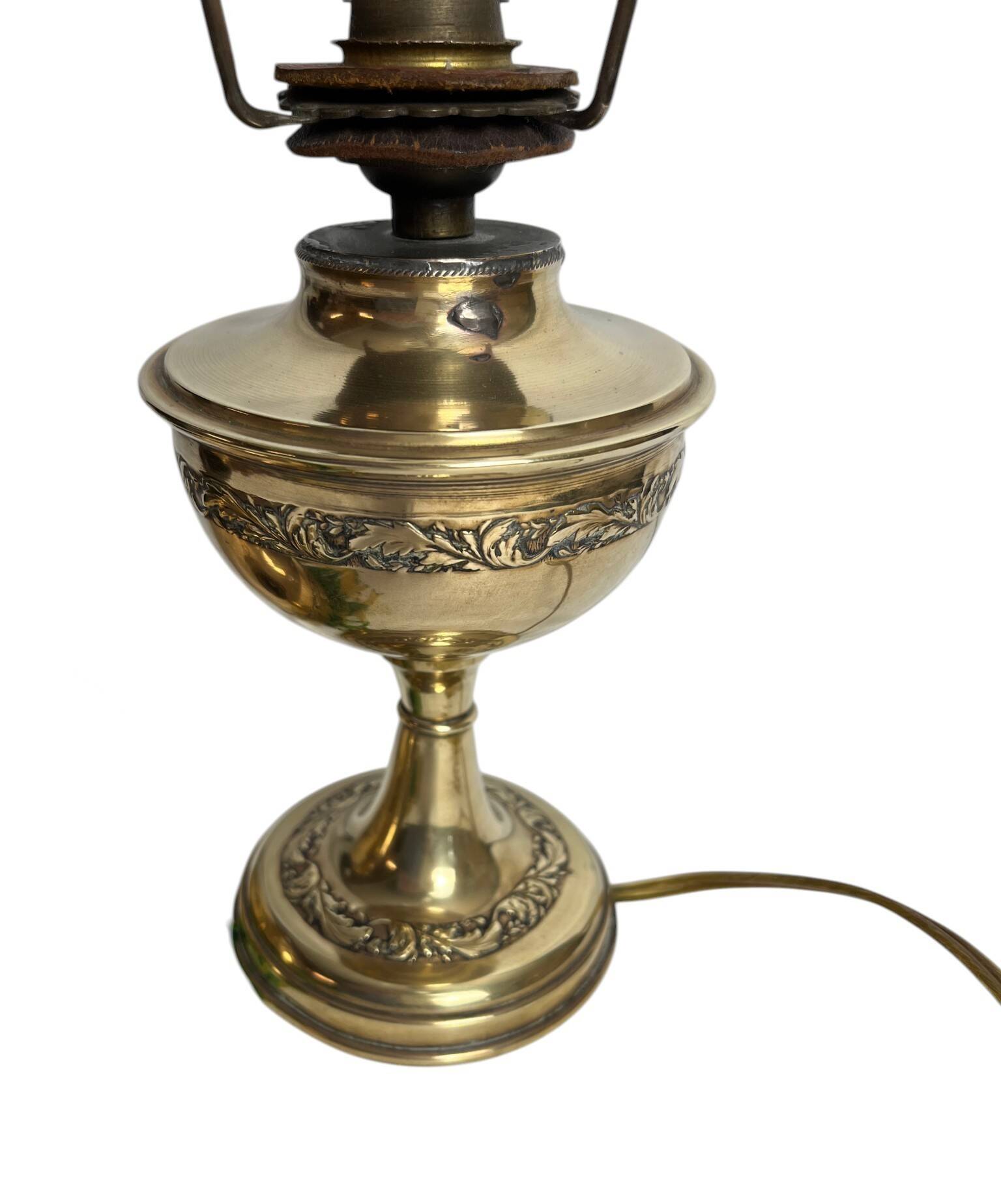 Art Deco Parisian lamp brass beads circa 1940