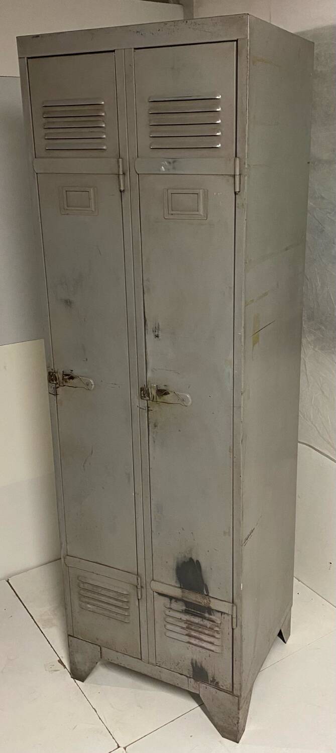 Industrial metal locker room