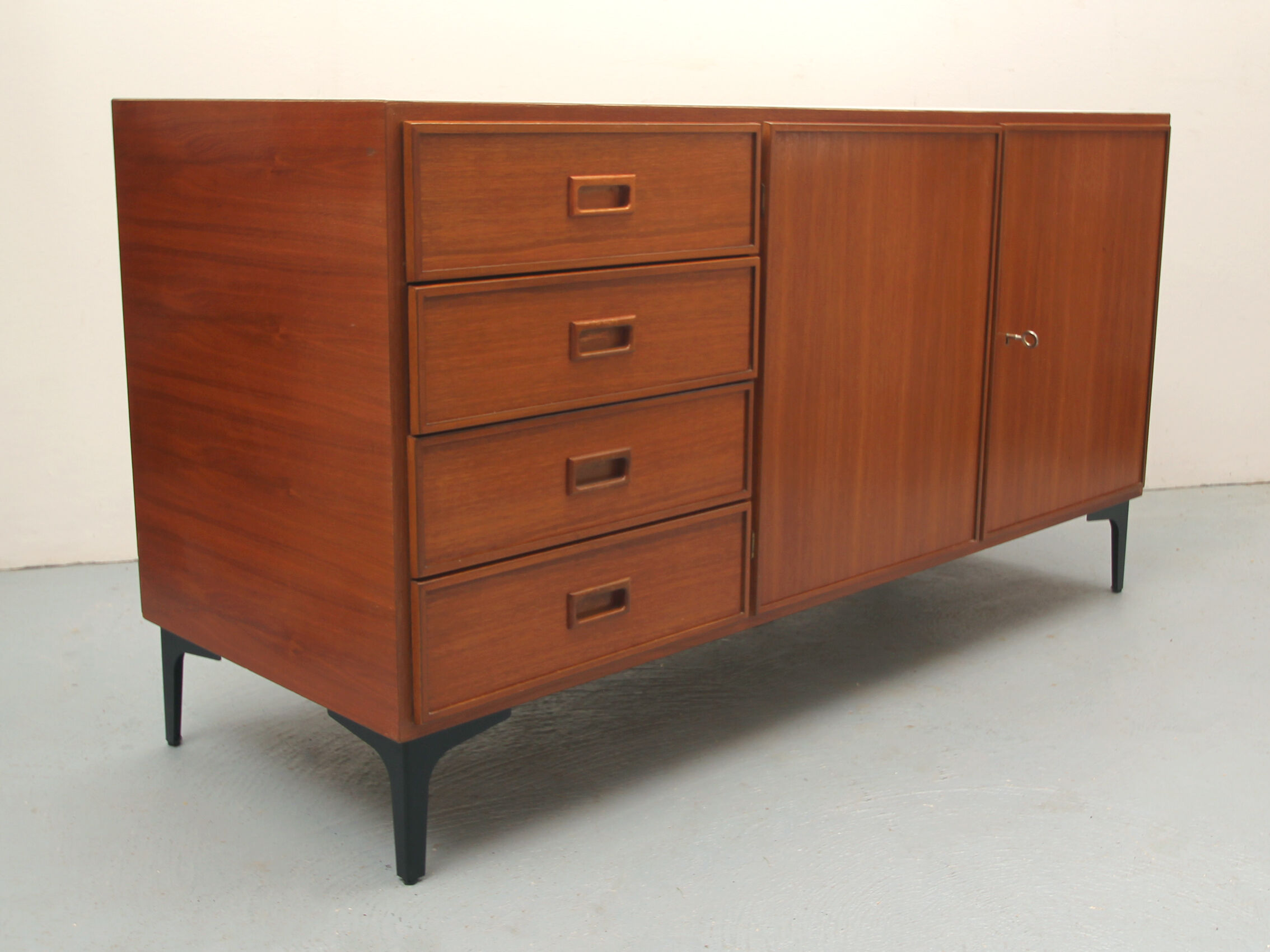 1960s sideboard in teak and formica