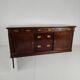 Early 20th-century English mahogany dresser / sideboard – brass campaign hardware