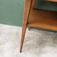 Pair of bedside tables, 1950s, compass legs