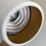 Scandinavian lacquered metal pendant light from the 70s/80s
