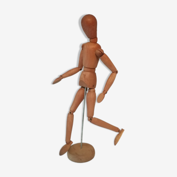 Articulated puppet in vintage wood