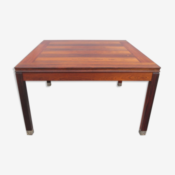 Scandinavian square coffee table in rosewood