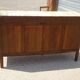 Art Deco sideboard in walnut with a marble top