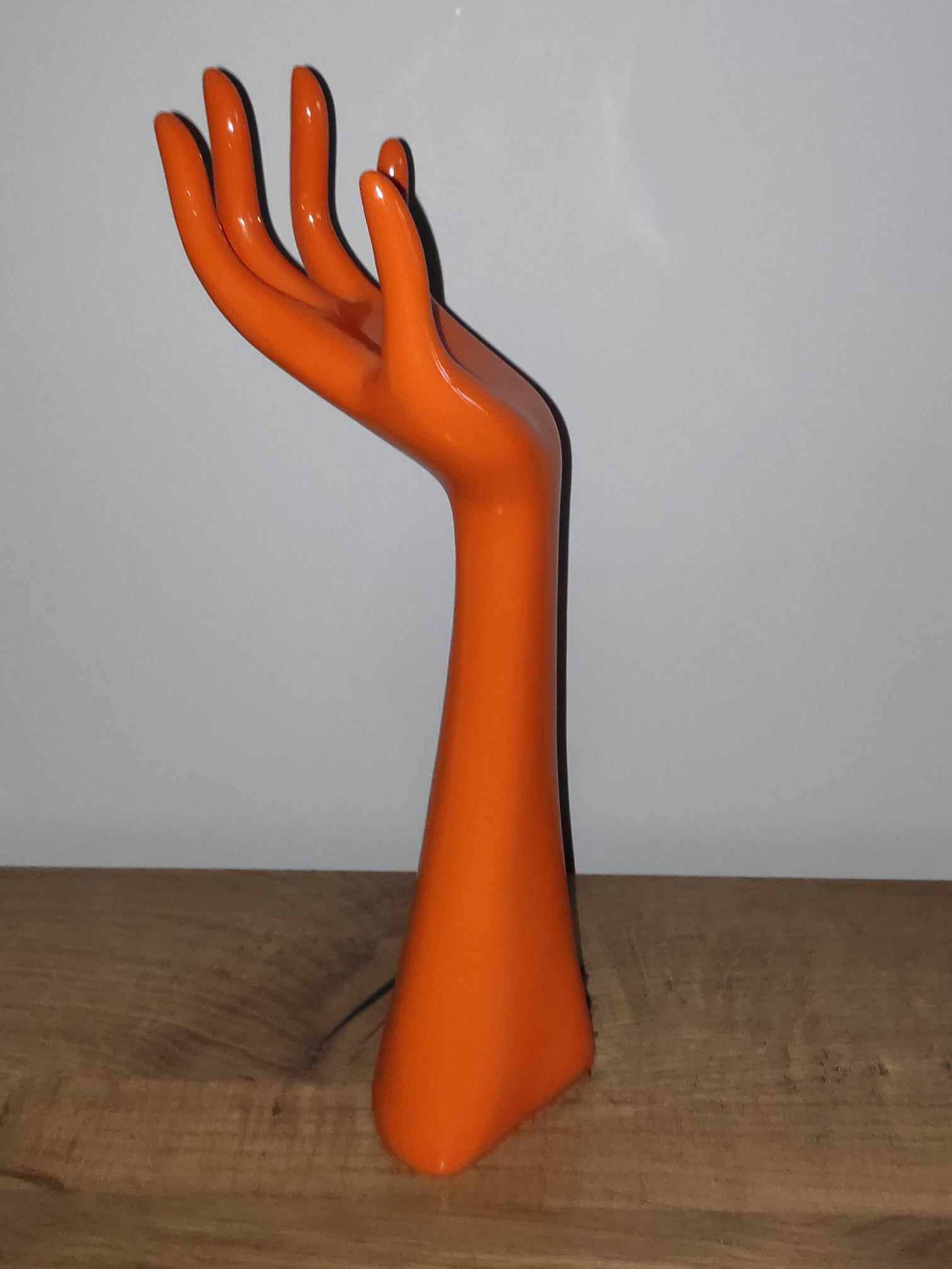 Orange jewelry holder / jewelry hand