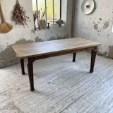 Solid oak farmhouse table 185cm