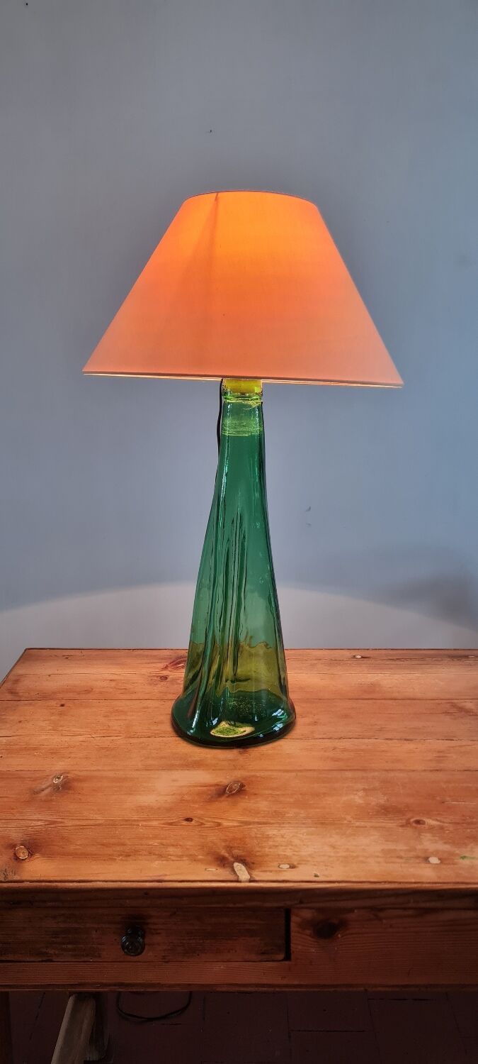 Blown glass lamp