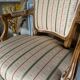 Paire de fauteuils bergères anciens style Louis XV