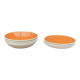 Set of 8 vintage Salins plates – Deauville Corail model
