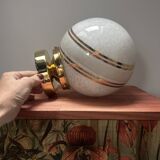 Plafonnier ou applique vintage globe blanc