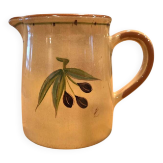 Glazed earthenware jug