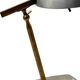 Oscar Torlasco, lampe de bureau en laiton, Prod. Lumi, vers 1960