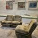 Modular three-piece sofa set 'Orchidée' designed by Michel Cadestin for Airborne.