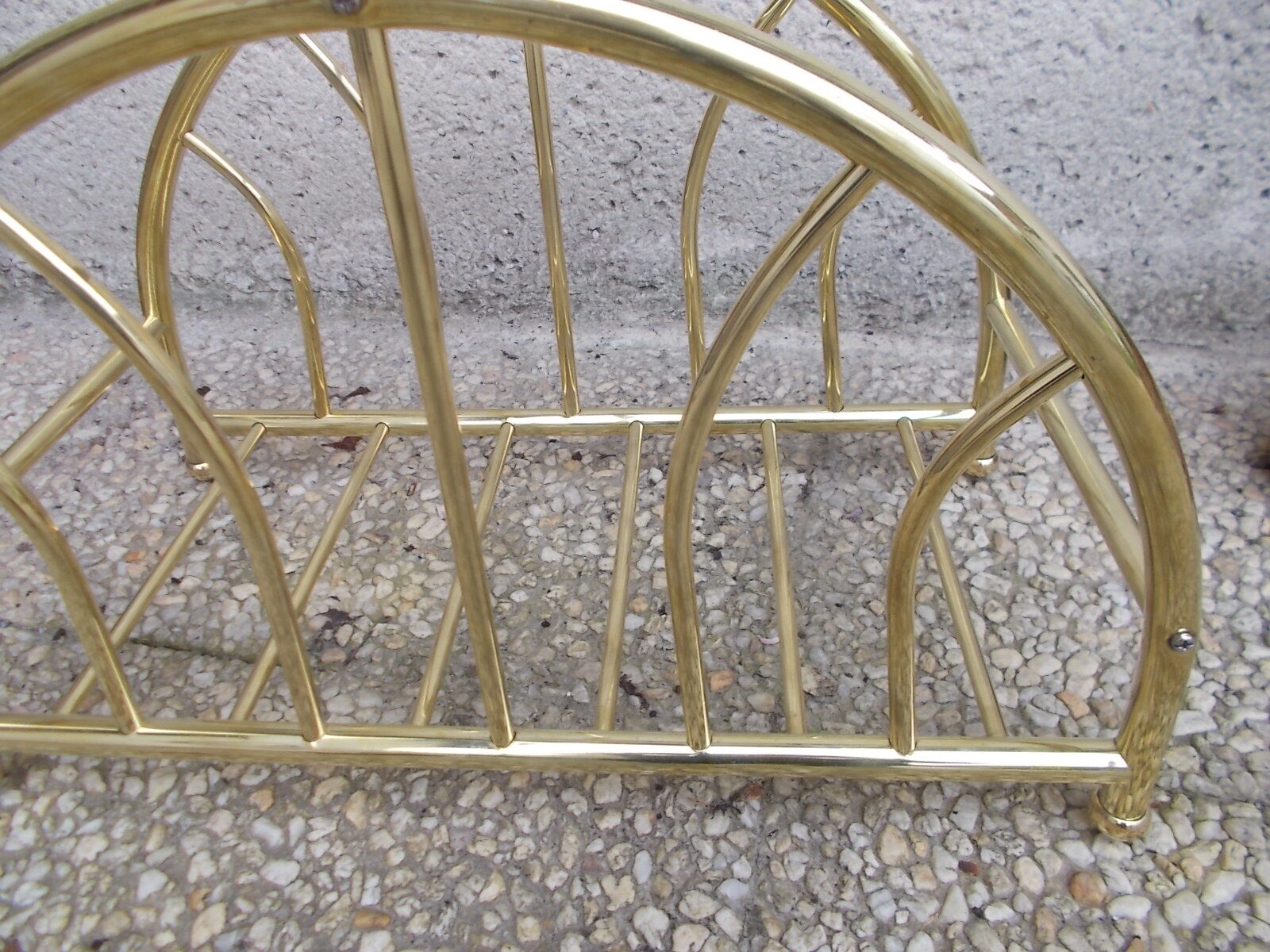 Brass magazine rack