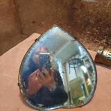 Beveled crystal mirror