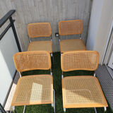 Set of 4 Cesca B32 chairs by Marcel Breuer