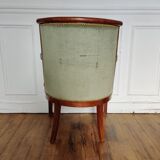 Fauteuil velours vert