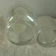 Night service in glass carafe and nacre effect glass.