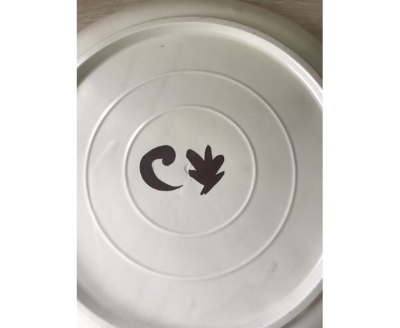 6 plates in vintage Vallauris sandstone