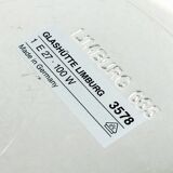 Pair of Geometric Glass Ceiling Lights from Limburg, Germany, 1970s