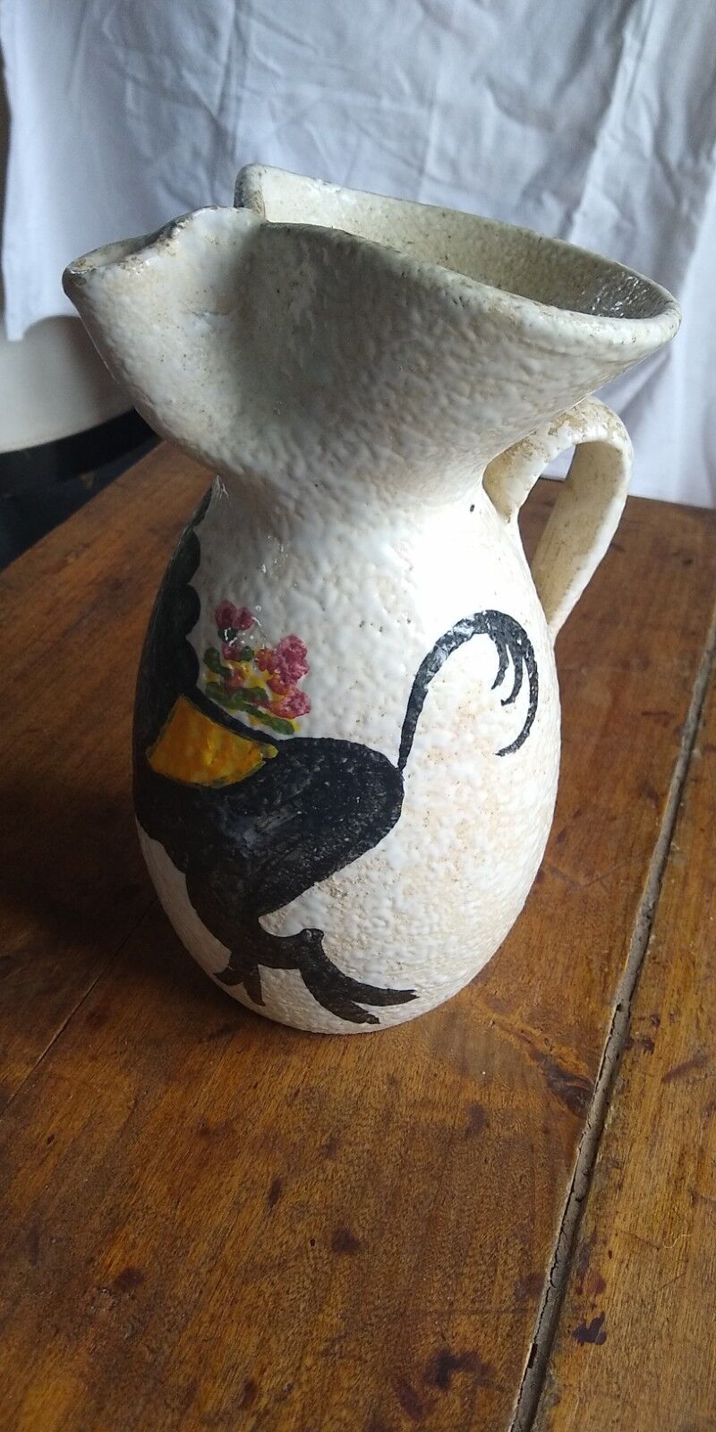 Pitcher and 5 ceramic cups from Toledo 1950/60