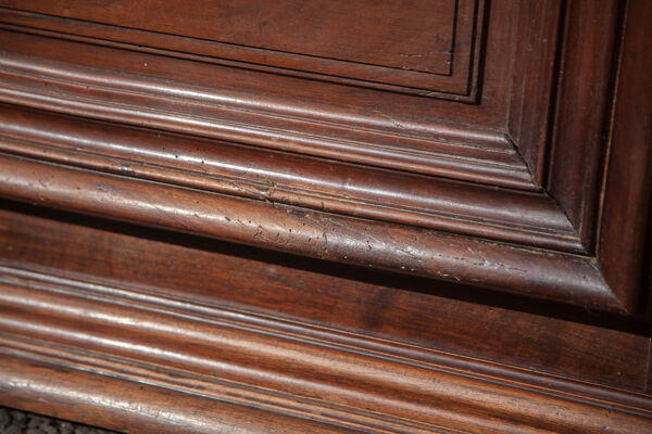 Grand vestiaire porte-manteau en bois 2 portes ancien