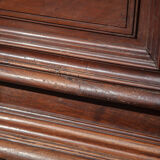 Large wooden coat rack 2 doors antique