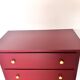 Chest of drawers with 5 drawers in black cherry.