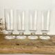 4 vintage champagne flutes
