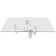 Coffee table by Willy Ballez in travertine