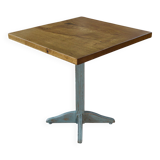 Table bistrot Art déco en chêne massif 1930's