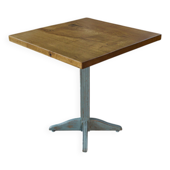 Art Deco bistro table in solid oak, 1930s