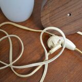 Scandinavian lamp Philips opaline teak