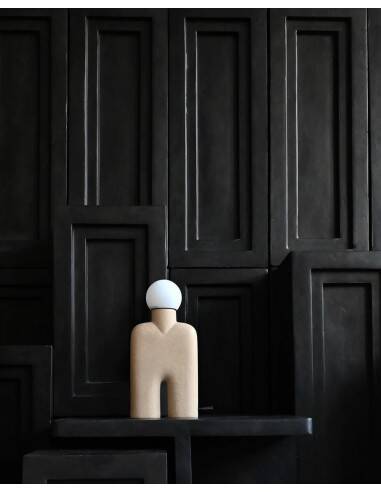 Sand table lamp, ceramic, contemporary work.