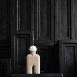 Sand table lamp, ceramic, contemporary work.