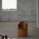 Modern Stump Armchair in Solid Pine, by a Swedish Cabinetmaker, Wabi Sabi, 1960s