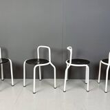 Chaises de salle à manger postmodernes de Pietro Arosio pour Airon, 1980
