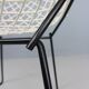 Lot de deux chaises Diamond de Harry Bertoia en métal blanc et noir. Années 60