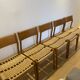 6 chaises vintage bois et corde
