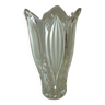 Vase en cristal verre givre style lalique art deco