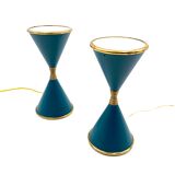 Lampes de table 'Clessidra', d'Angelo Lelii, Arredoluce, Milan Italie, 1960