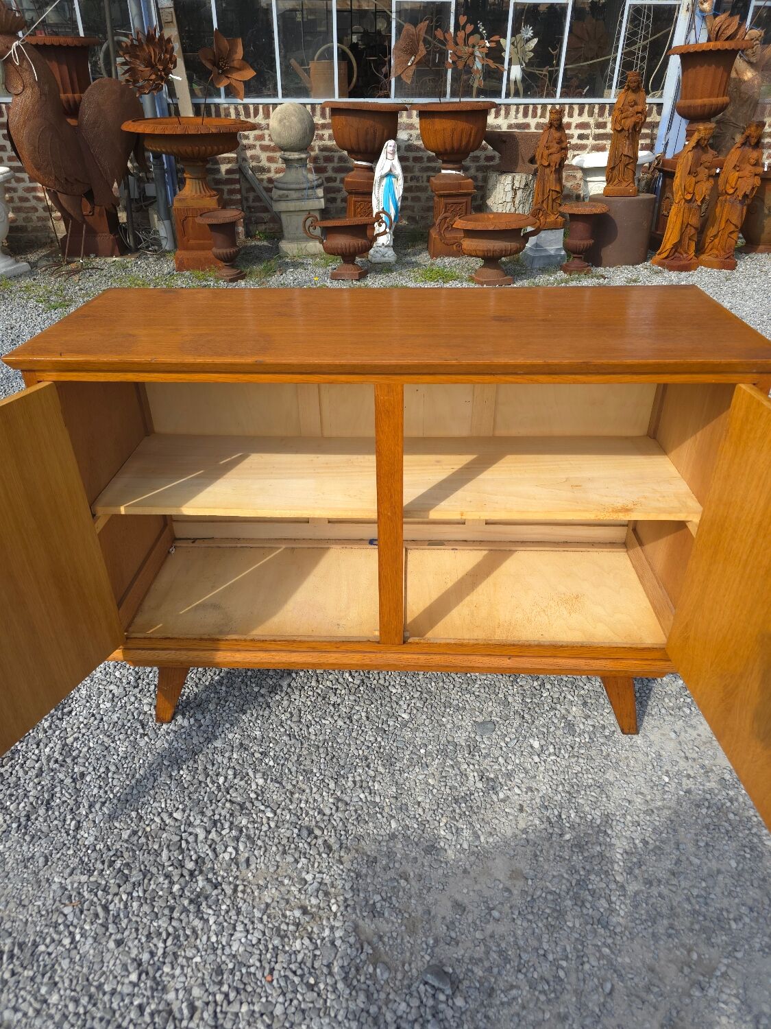 Vintage Scandinavian oak buffet style